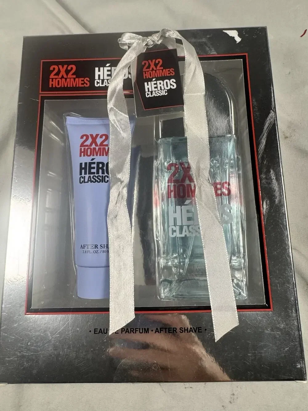 2x2 Hommes Héros Classic Gift Set Eau De Parfum & After Shave 3.4oz 2.8oz
